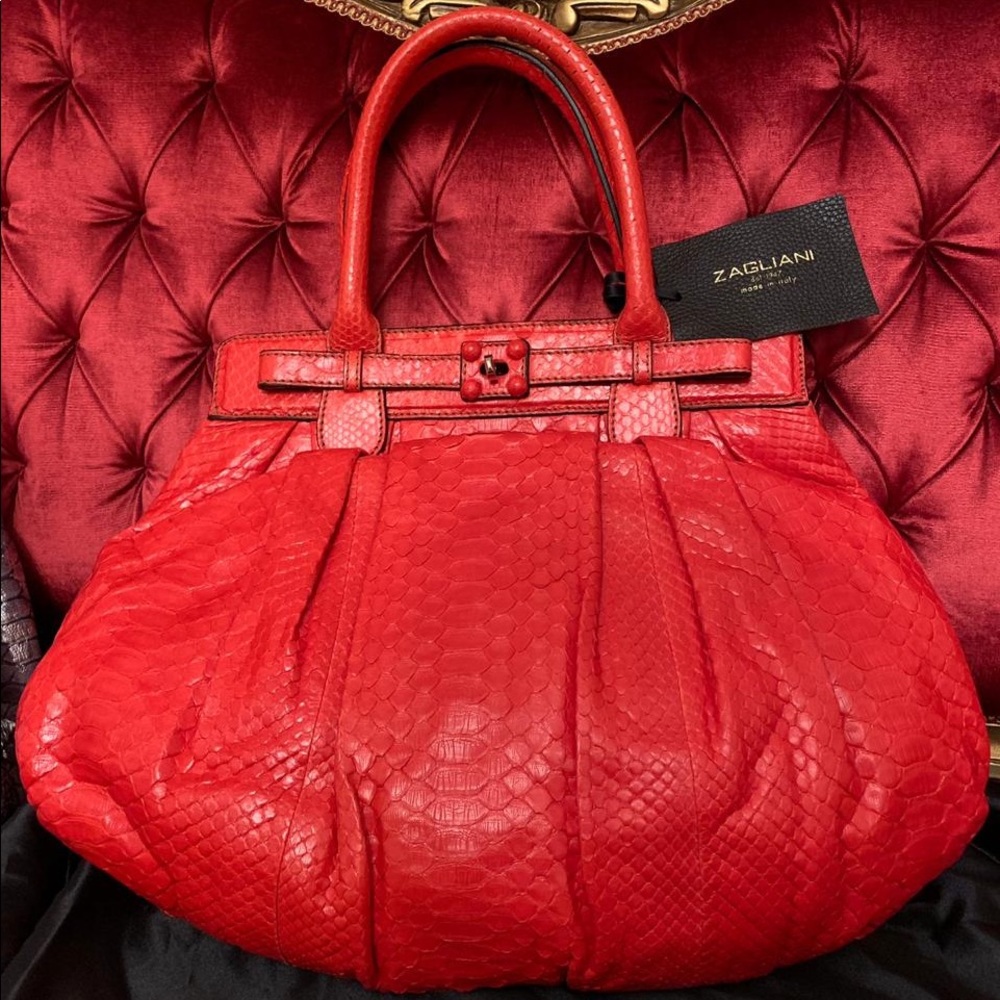 Zagliani Limited Edition Python Purse